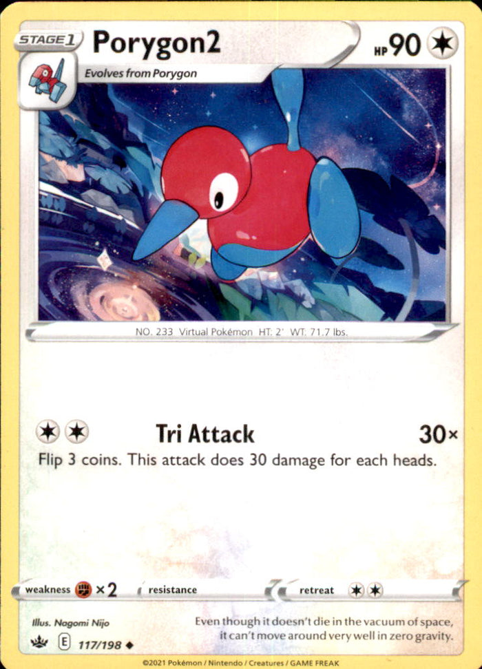 Porygon2 Uncommon SWSH06: Chilling Reign 117/198 NM