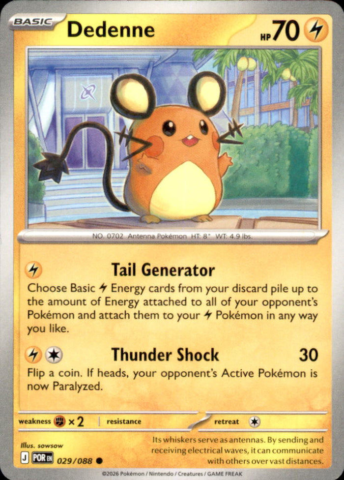 Dedenne Common ME03: Perfect Order 029/088 NM