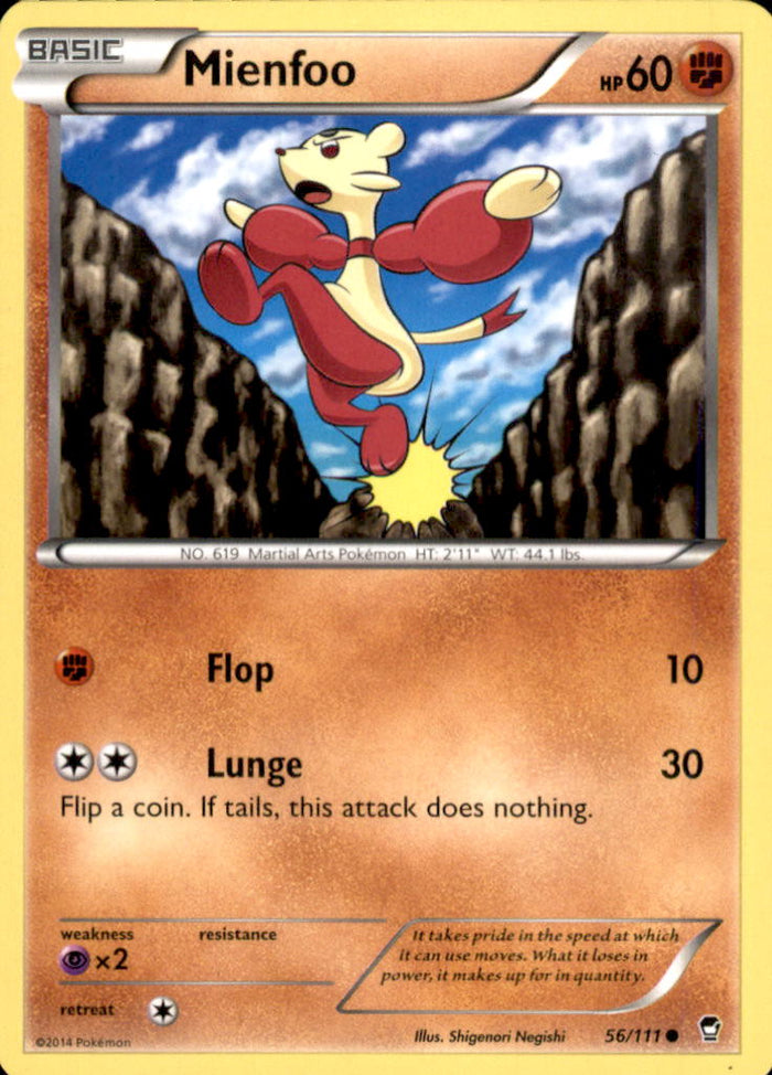 Mienfoo Common XY - Furious Fists 56/111 NM