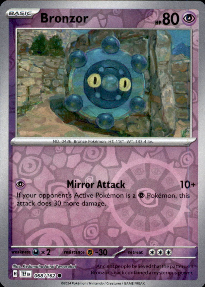 Bronzor Reverse Holo Common SV05: Temporal Forces 068/162 NM