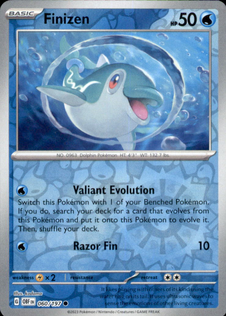 Finizen Reverse Holo Common SV03: Obsidian Flames 060/197 NM