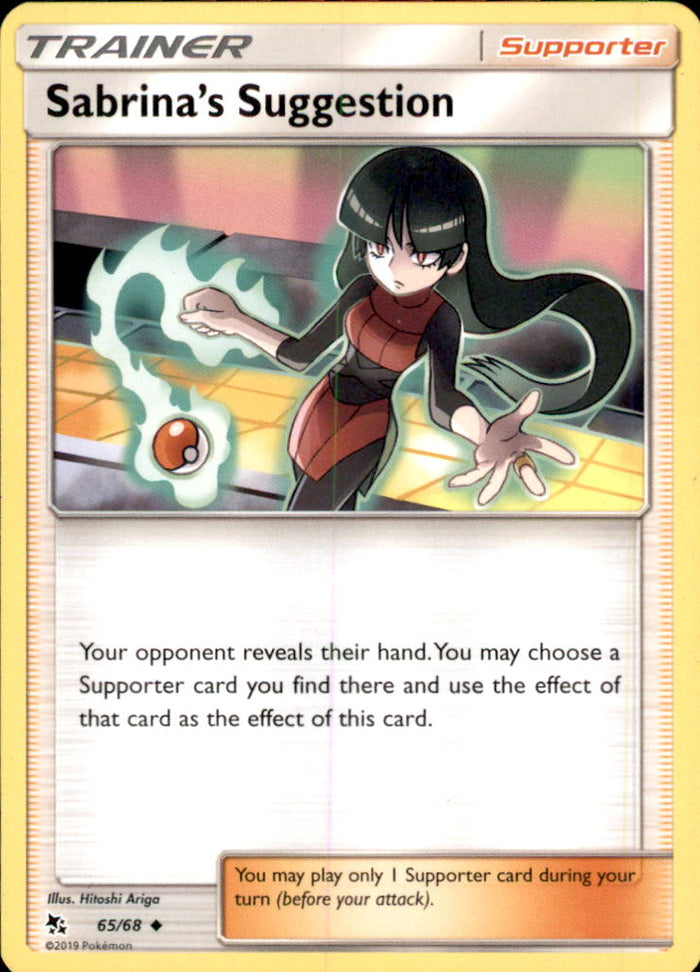 Sabrina's Suggestion Uncommon Hidden Fates 65/68 NM