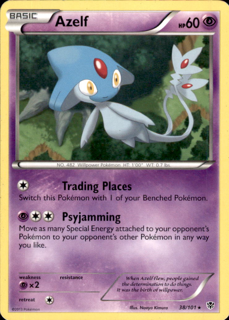 Azelf Rare Plasma Blast 38/101 NM