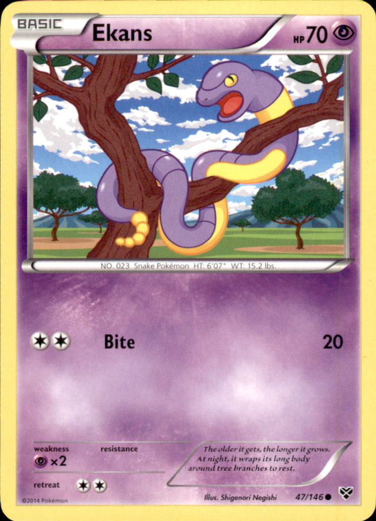 Ekans Common XY Base Set 47/146 NM