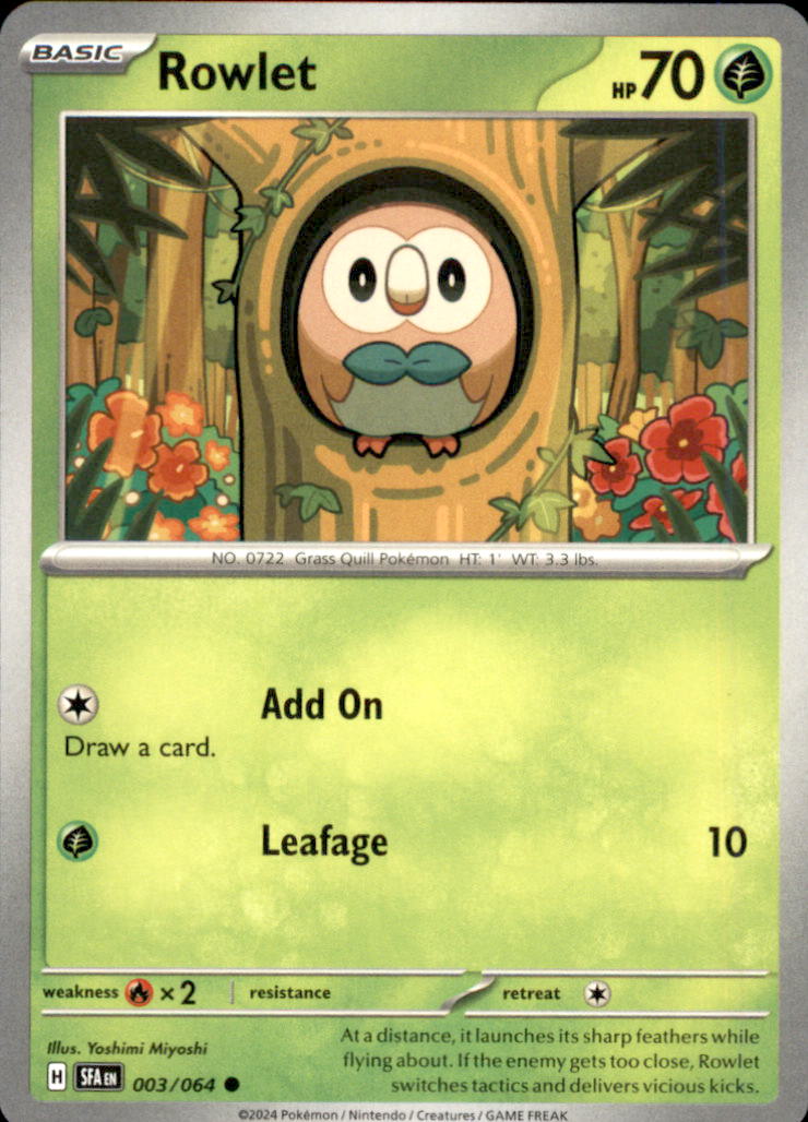 Rowlet Common SV: Shrouded Fable 003/064 NM