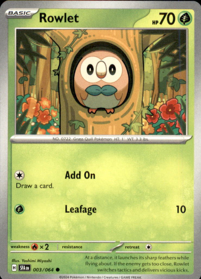 Rowlet Common SV: Shrouded Fable 003/064 NM
