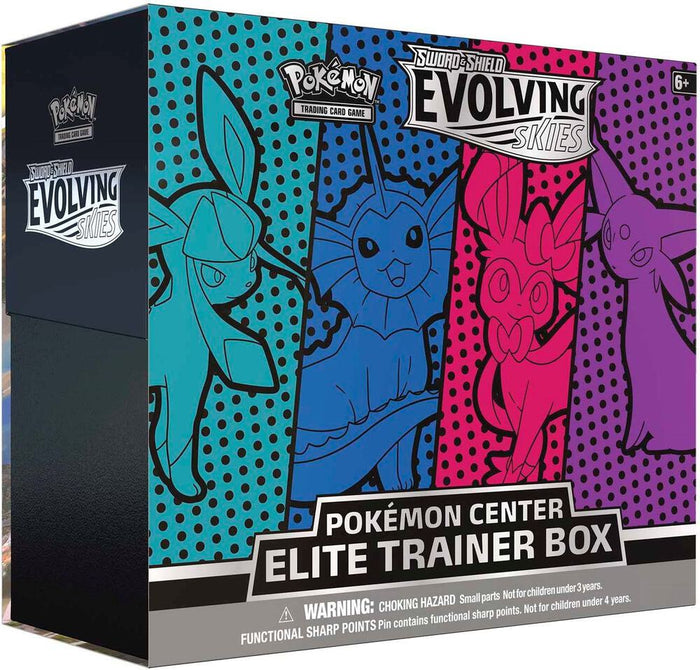 Evolving Skies Pokemon Center Elite Trainer Box (Glaceon/Vaporeon/Sylveon/Espeon)