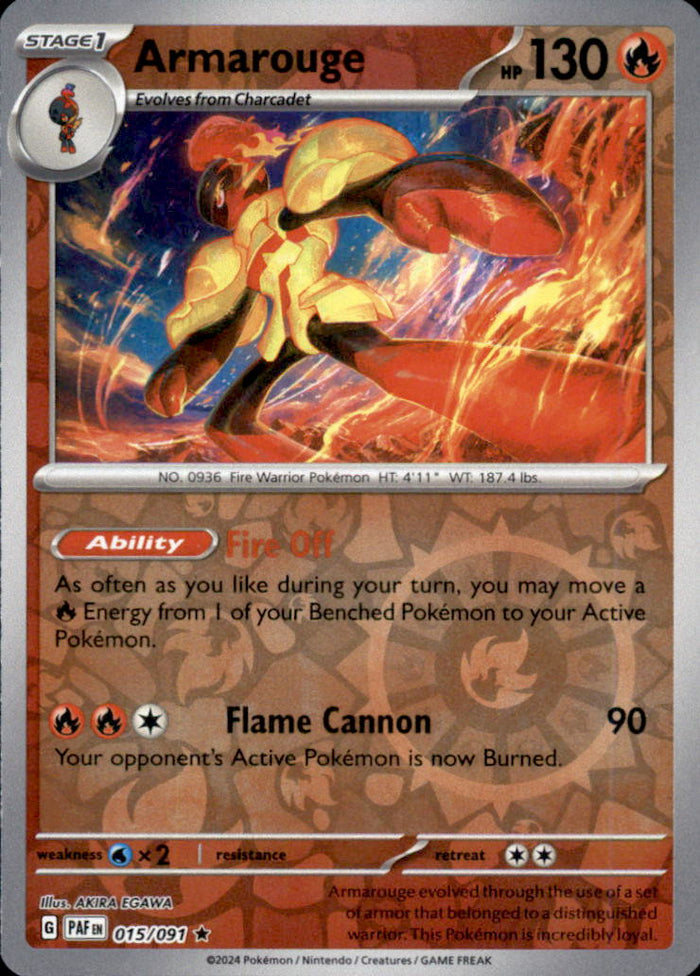 Armarouge Reverse Holo Rare SV01: Scarlet & Violet Base Set 041/198 NM