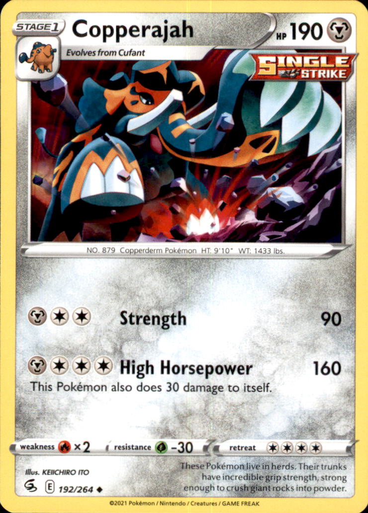 Copperajah Uncommon SWSH08: Fusion Strike 192/264 NM