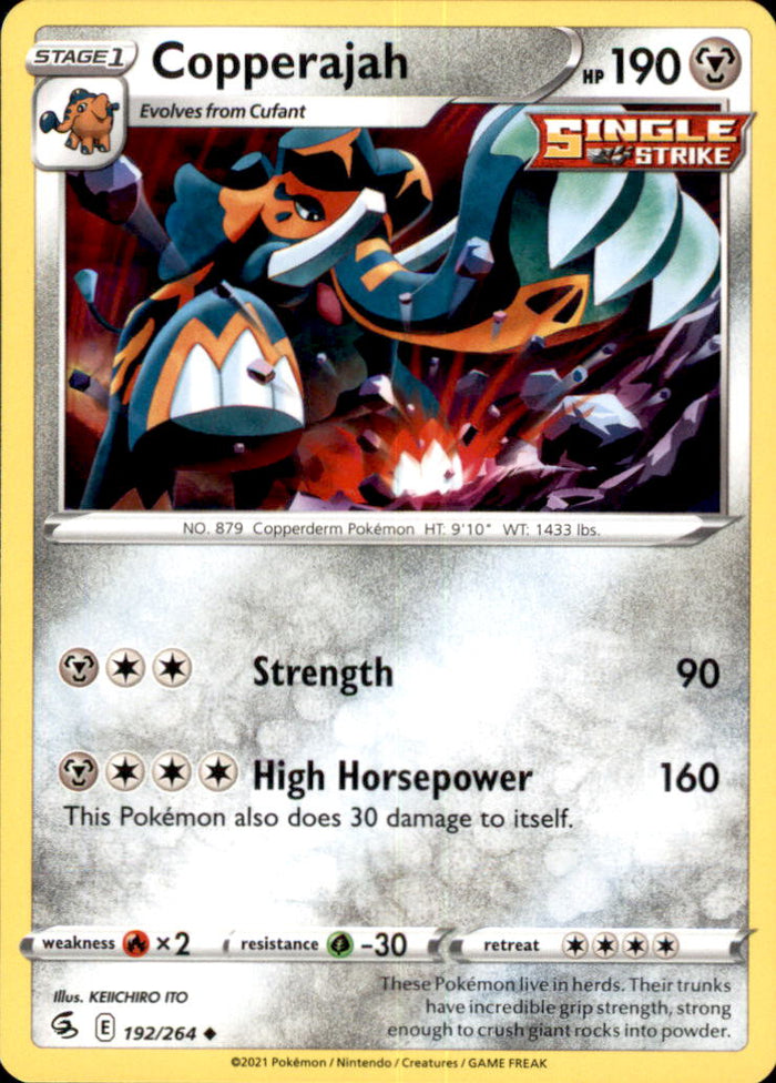 Copperajah Uncommon SWSH08: Fusion Strike 192/264 NM