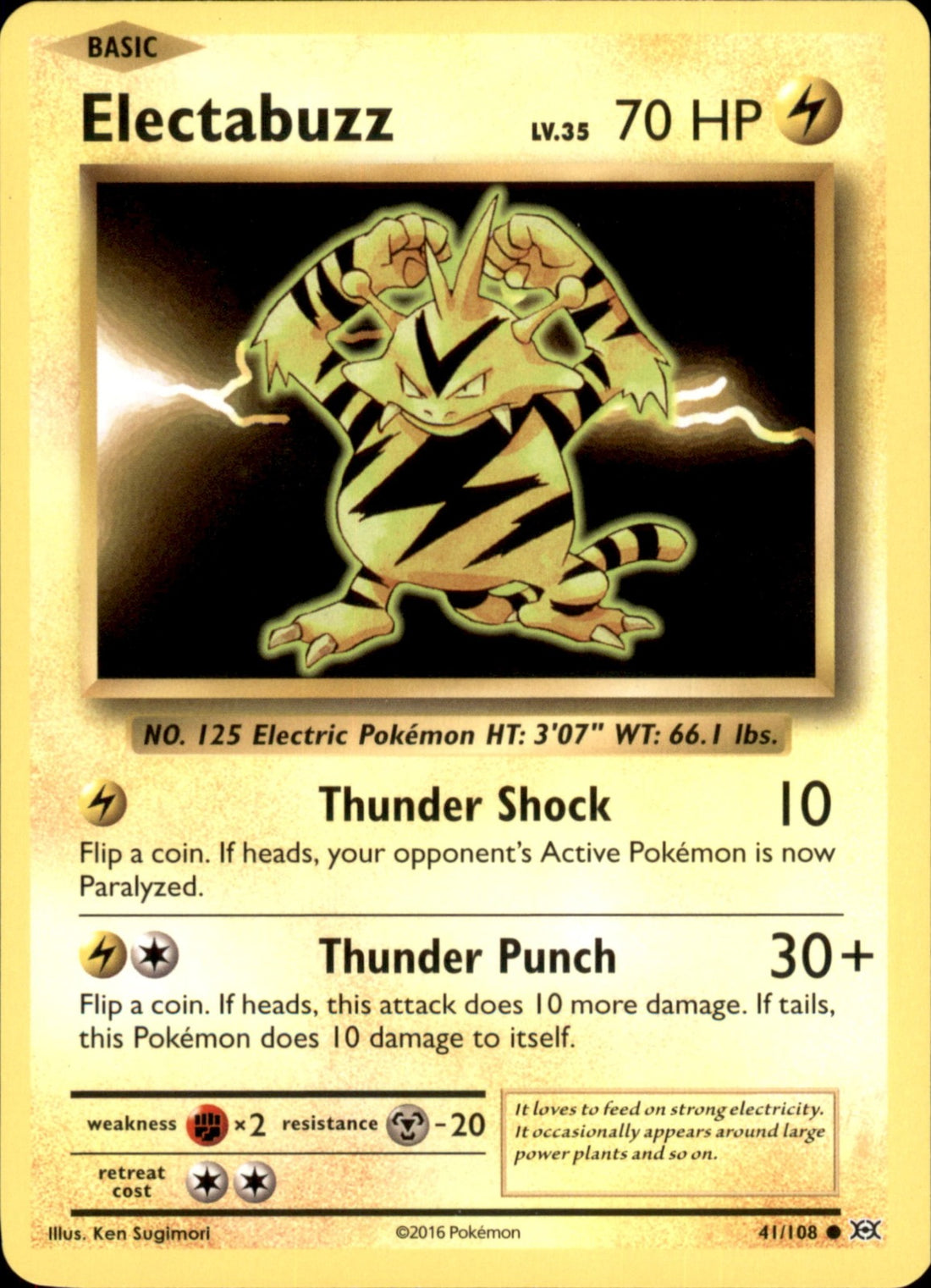 Electabuzz Common XY - Evolutions 41/108 NM