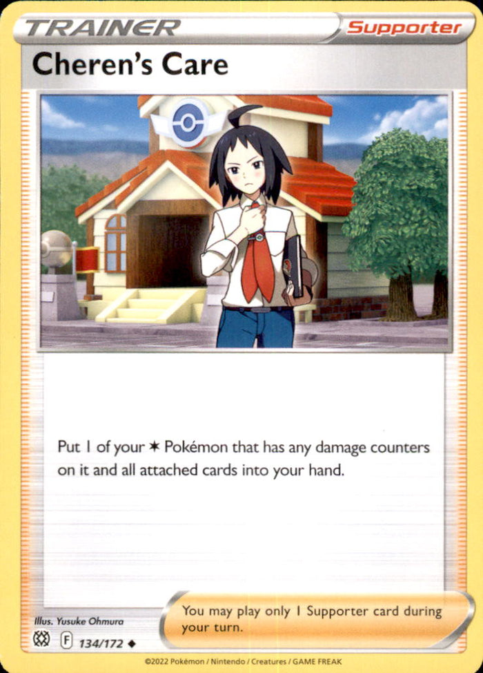 Cheren's Care Uncommon SWSH09: Brilliant Stars 134/172 NM