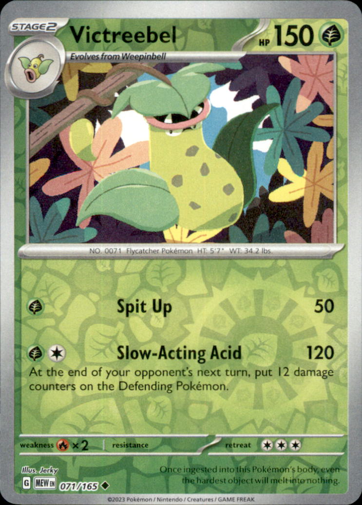 Victreebel Reverse Holo Uncommon SV: Scarlet & Violet 151 071/165 NM