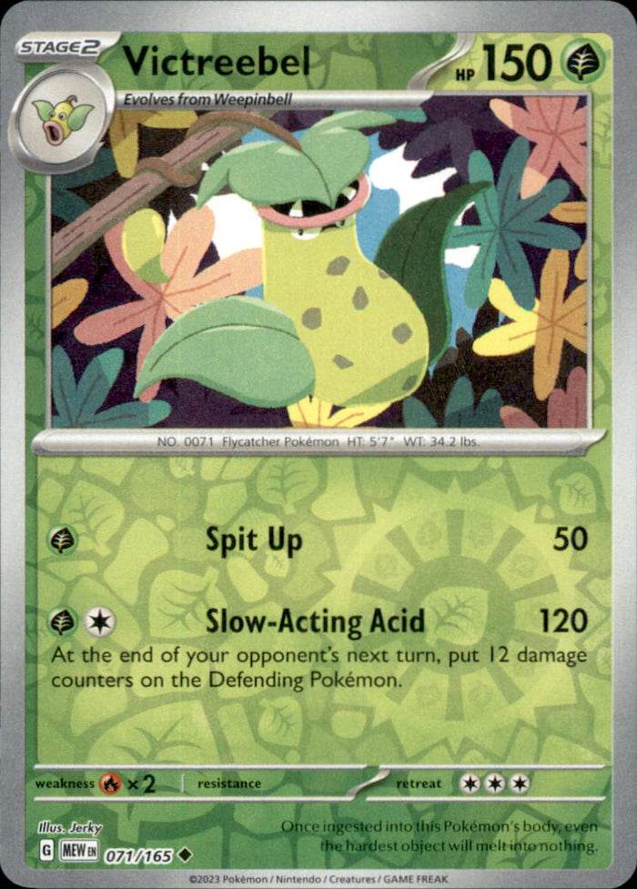 Victreebel Reverse Holo Uncommon SV: Scarlet & Violet 151 071/165 NM