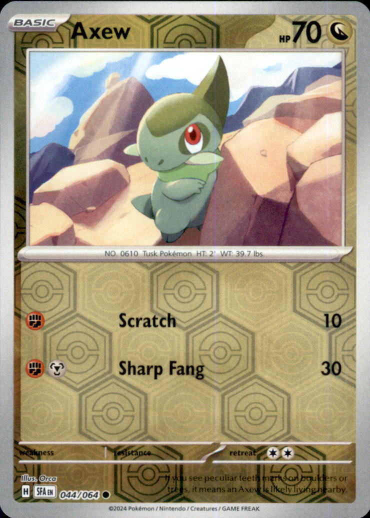 Axew Reverse Holo Common SV: Shrouded Fable 044/064 NM