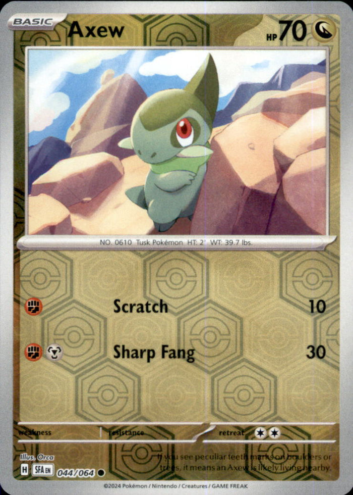 Axew Reverse Holo Common SV: Shrouded Fable 044/064 NM