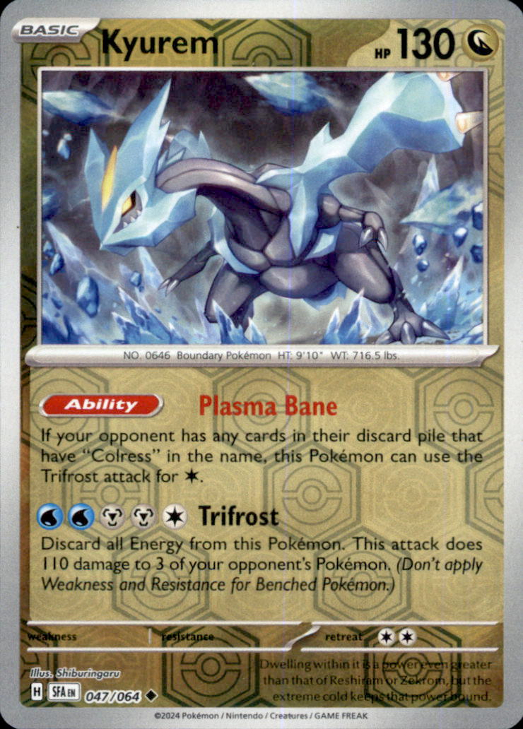Kyurem Reverse Holo Uncommon SV: Shrouded Fable 047/064 NM