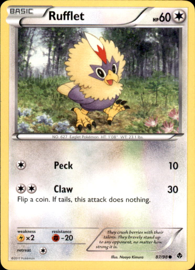 Rufflet (87) Uncommon Emerging Powers 87/98 NM