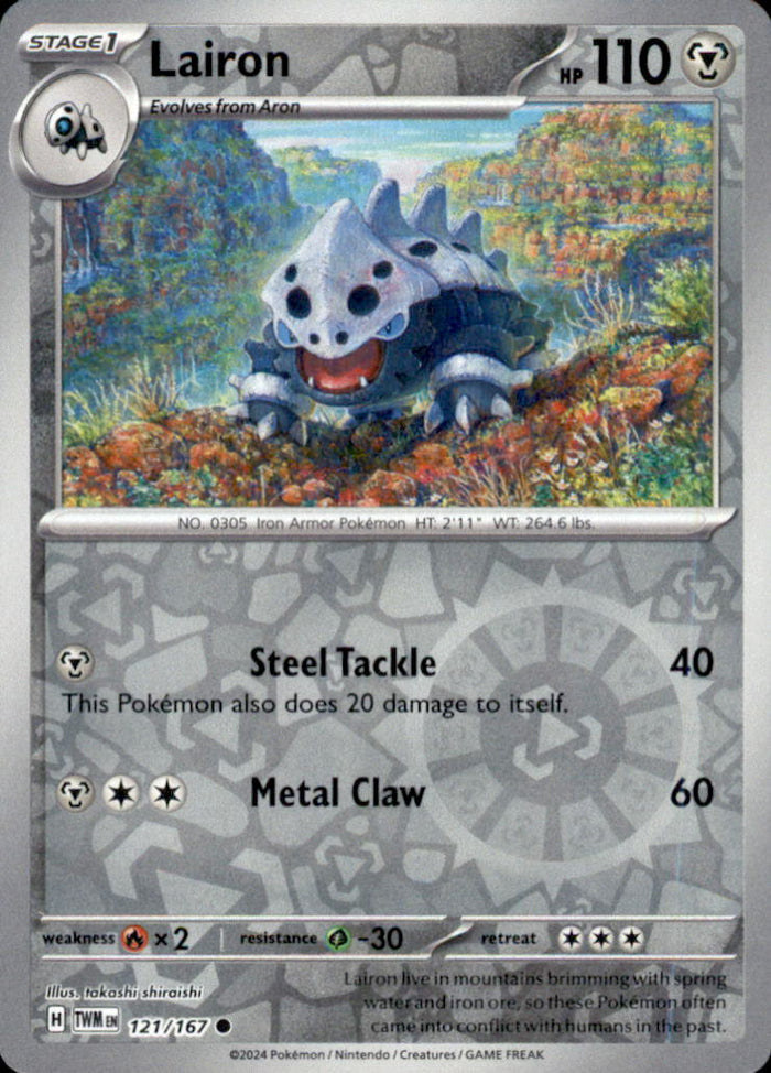 Lairon Reverse Holo Common SV06: Twilight Masquerade 121/167 NM