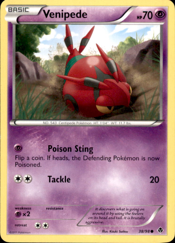 Venipede Common Emerging Powers 38/98 NM