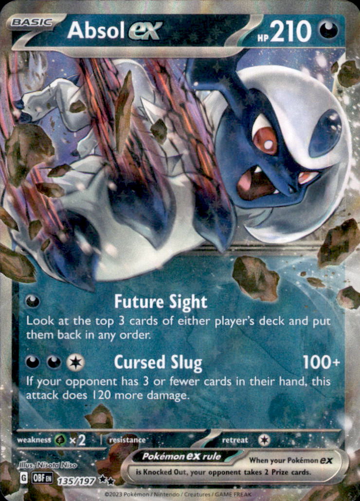 Absol ex Holo Double Rare SV03: Obsidian Flames 135/197 NM