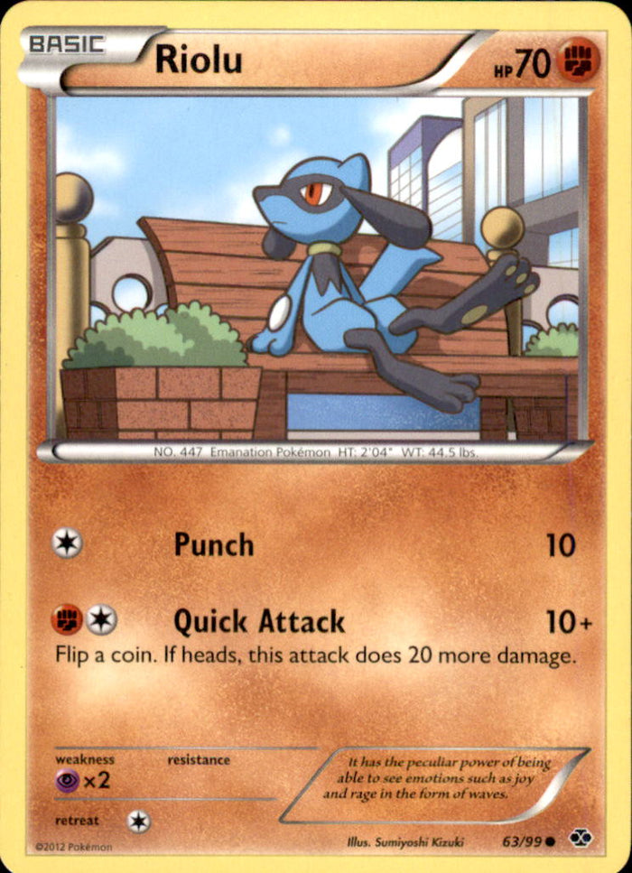 Riolu Common Next Destinies 63/99 NM