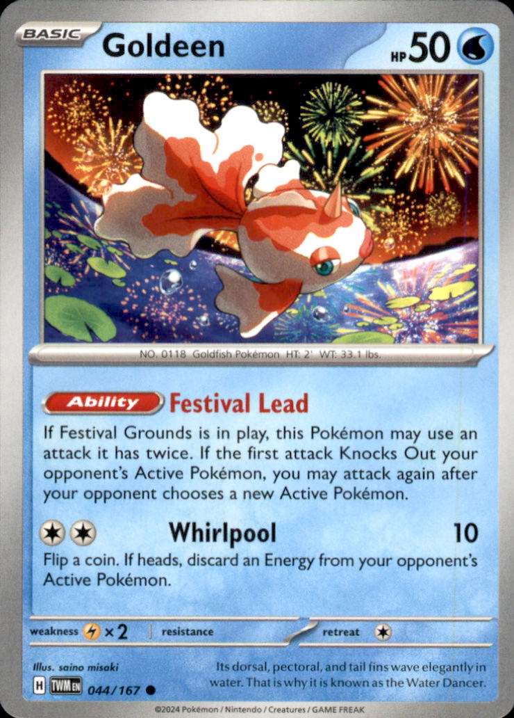 Goldeen Common SV06: Twilight Masquerade 044/167 NM