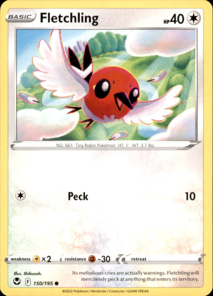 Fletchling Common SWSH12: Silver Tempest 150/195 NM