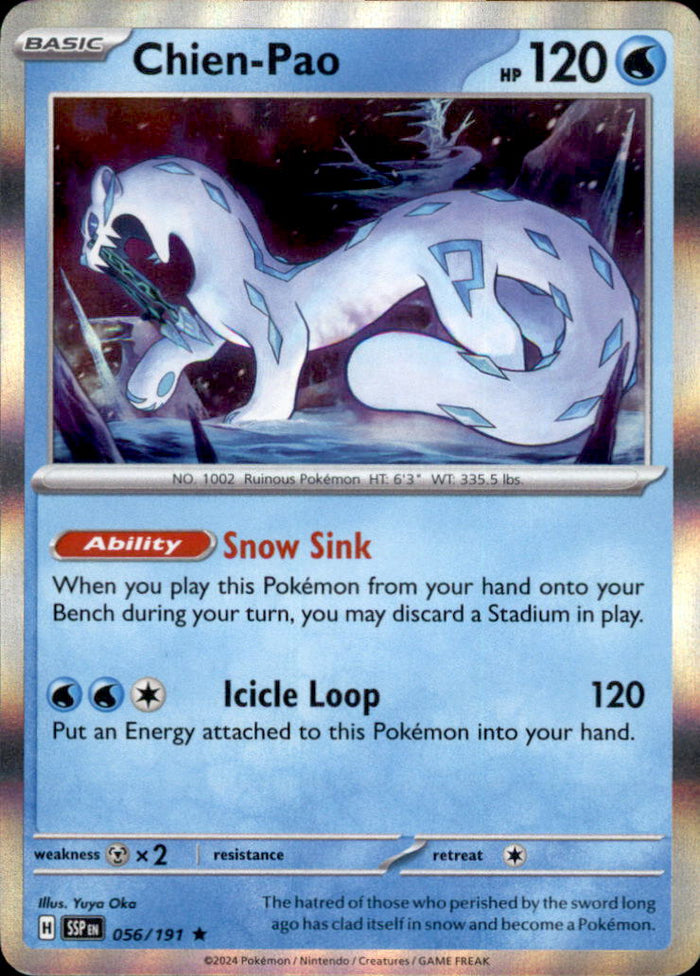 Chien-Pao Holo Rare SV08: Surging Sparks 056/191 NM