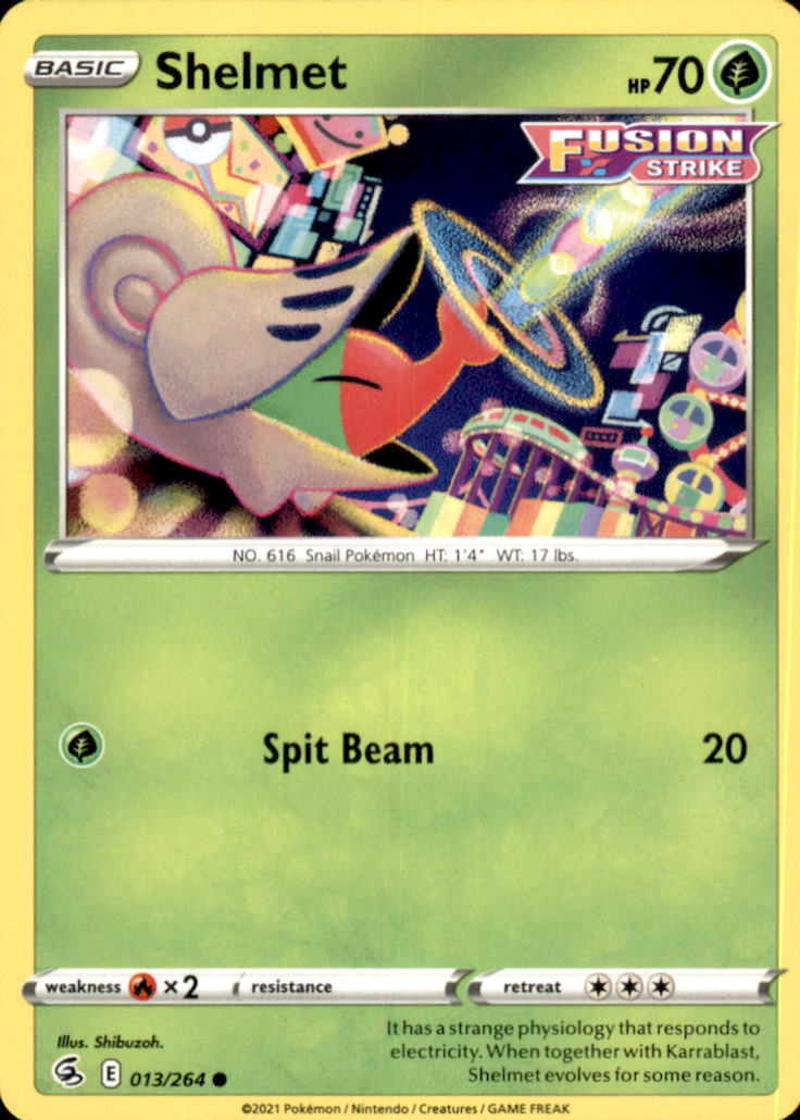 Shelmet Common SWSH08: Fusion Strike 013/264 NM