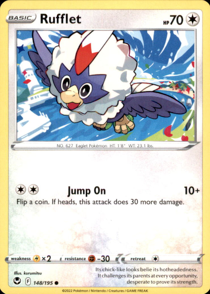 Rufflet Common SWSH12: Silver Tempest 148/195 NM