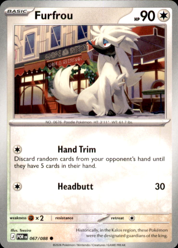Furfrou Common ME03: Perfect Order 067/088 NM