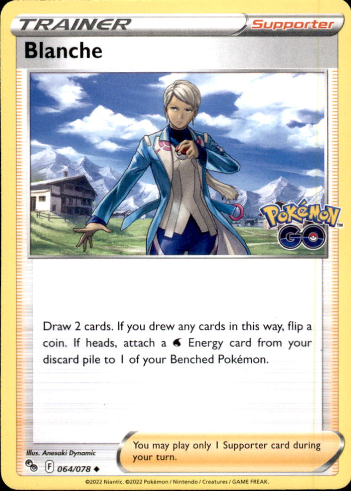 Blanche Uncommon Pokemon GO 064/078 NM