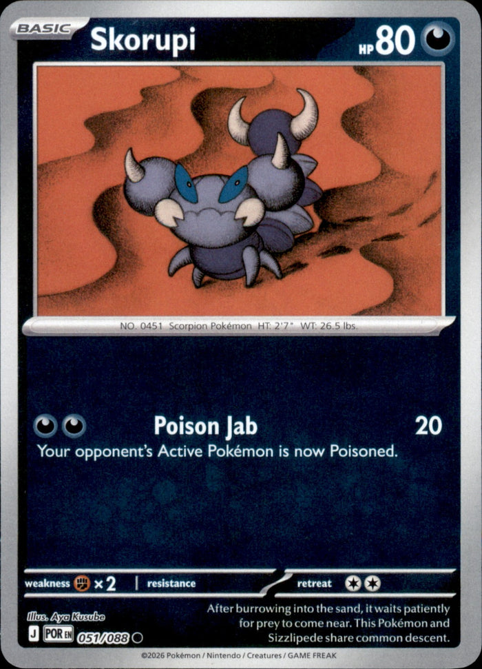 Skorupi Reverse Holo Common ME03: Perfect Order 051/088 NM