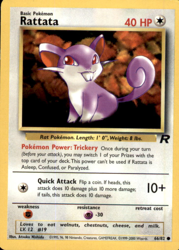 Rattata Unlimited Common Team Rocket 66/82 LP