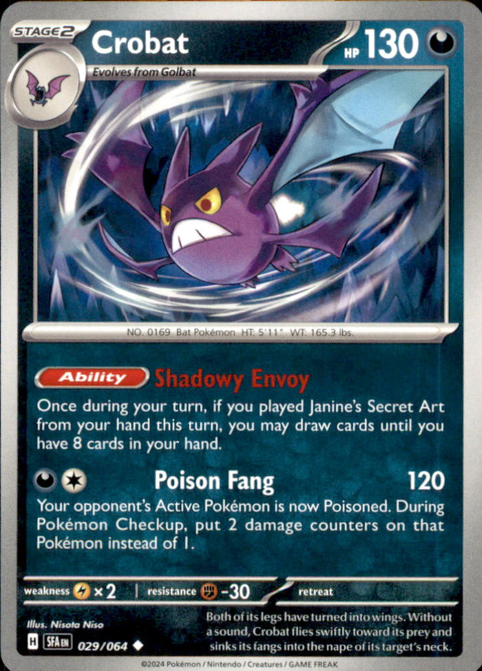 Crobat Uncommon SV: Shrouded Fable 029/064 NM