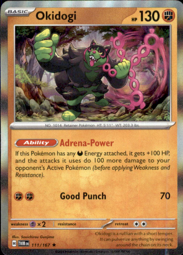 Okidogi Holo Rare SV06: Twilight Masquerade 111/167 NM