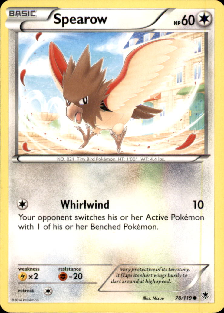 Spearow Common XY - Phantom Forces 78/119 NM