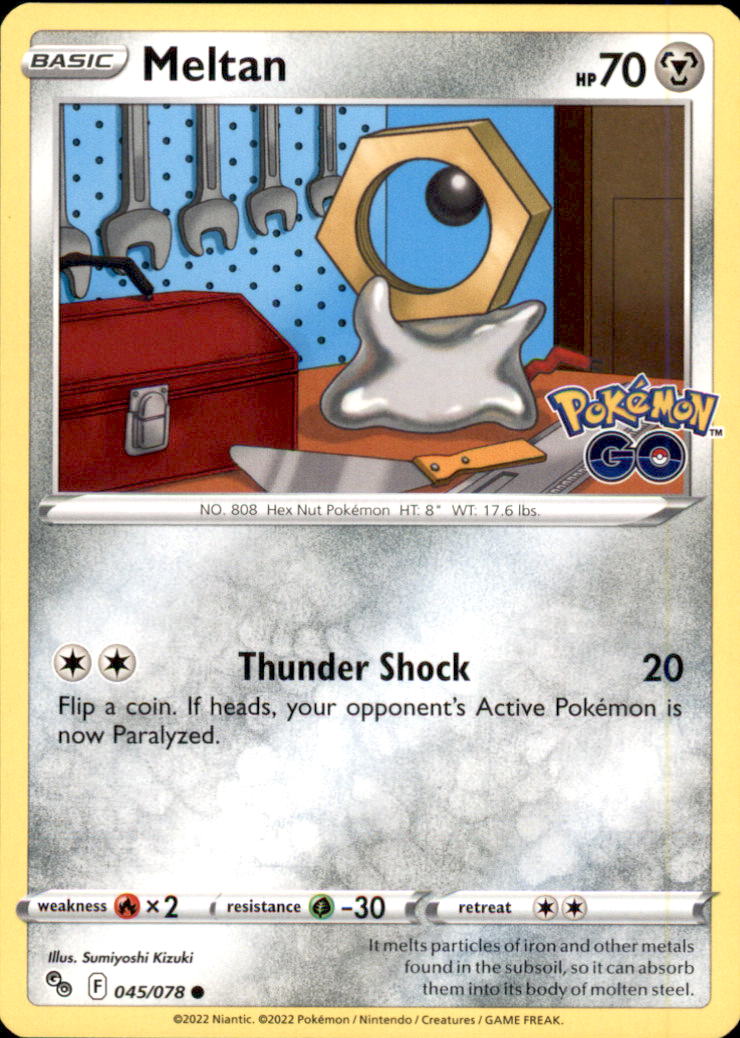 Meltan Common Pokemon GO 045/078 NM