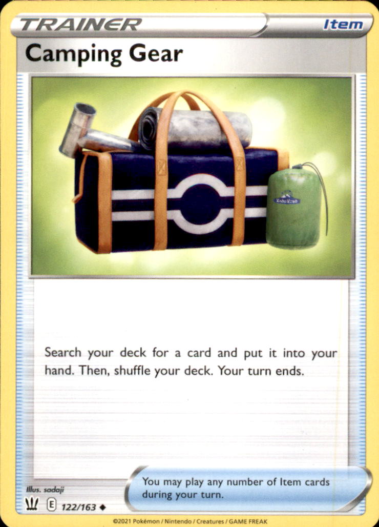 Camping Gear Uncommon SWSH05: Battle Styles 122/163 NM