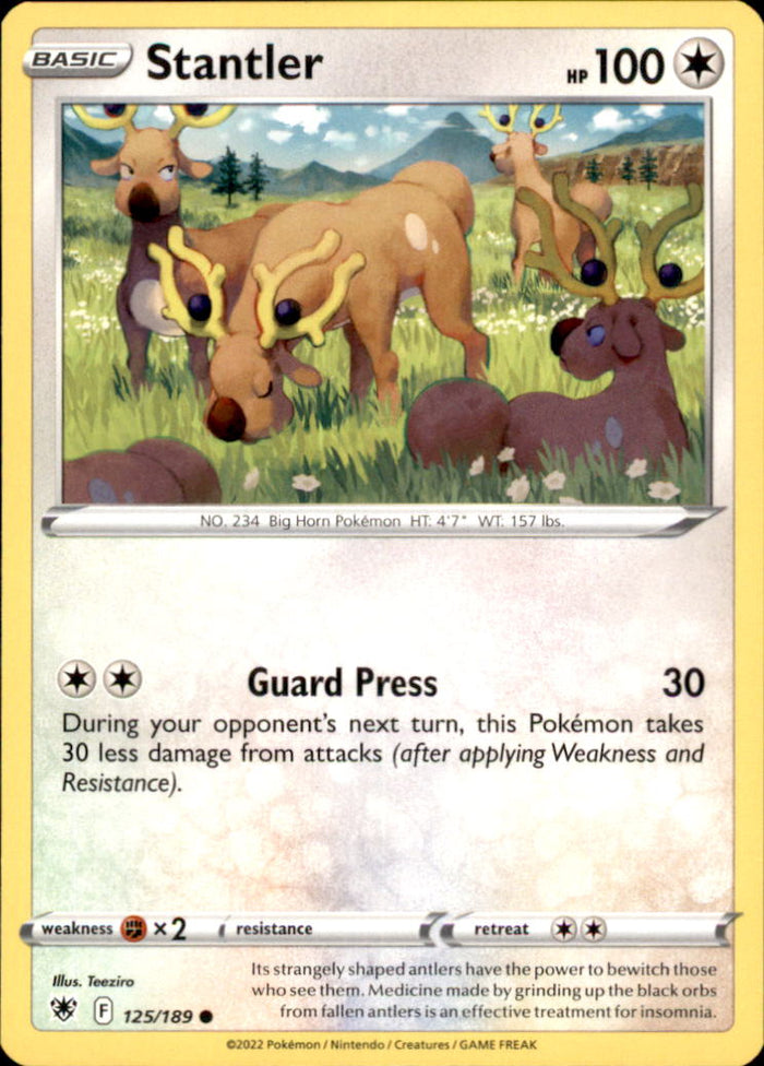 Stantler Common SWSH10: Astral Radiance 125/189 NM