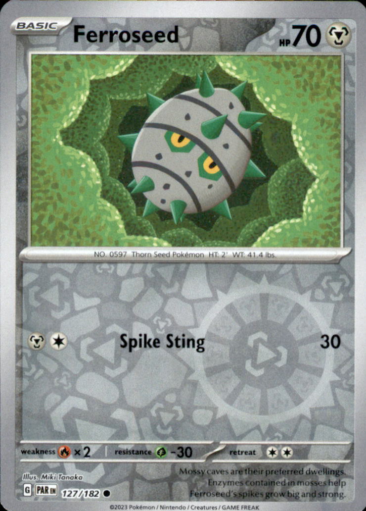 Ferroseed Reverse Holo Common SV04: Paradox Rift 127/182 NM