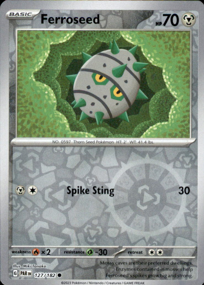 Ferroseed Reverse Holo Common SV04: Paradox Rift 127/182 NM
