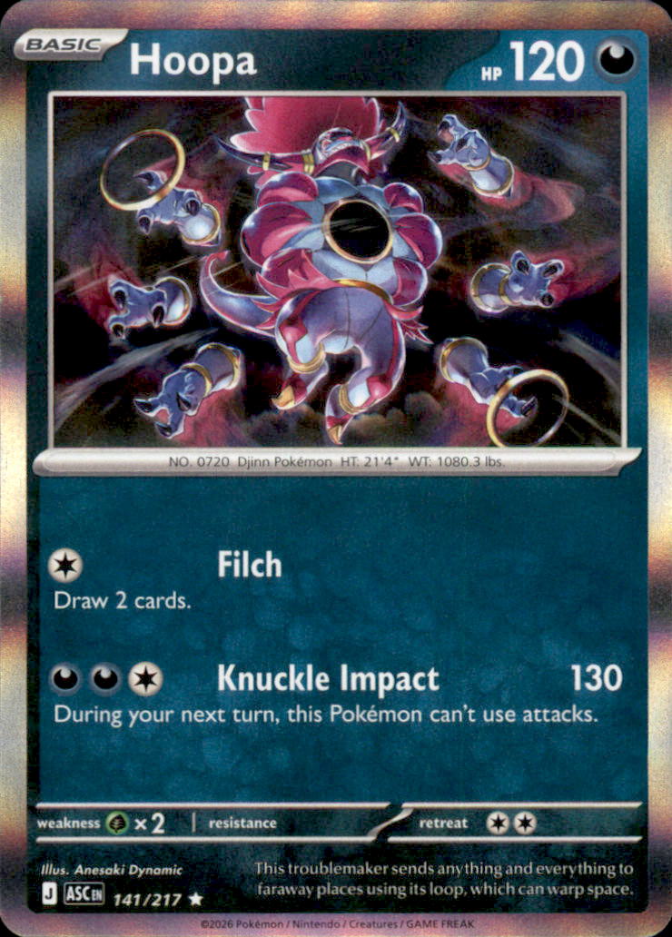 Hoopa Holo Rare ME: Ascended Heroes 141/217 NM