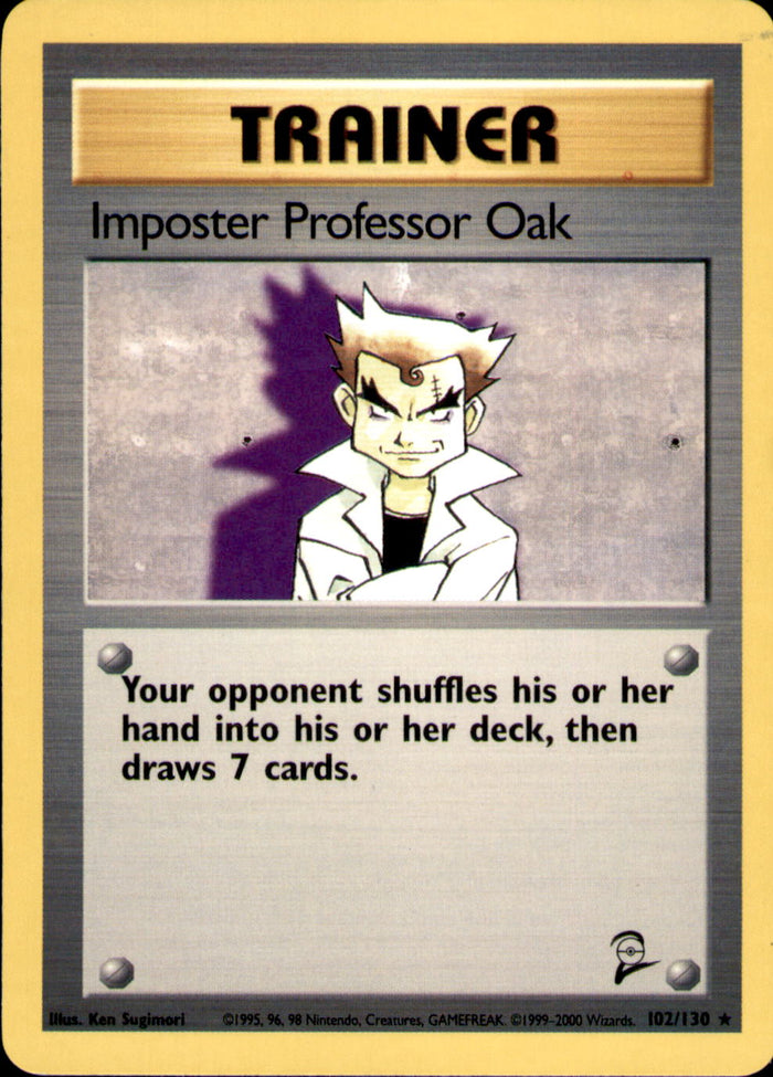 Imposter Professor Oak Rare Base Set 2 102/130 LP