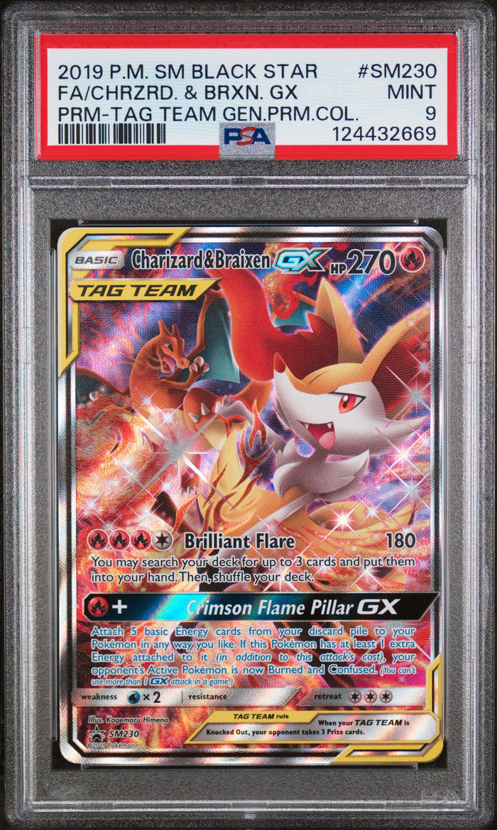 Fa/Chrzrd. & Brxn. Gx Prm-Tag Team Gen.Prm.Col. Pokemon Sm Black Star Promo SM23