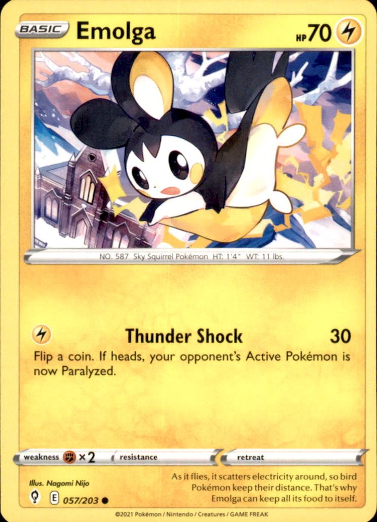 Emolga Common SWSH07: Evolving Skies 057/203 NM