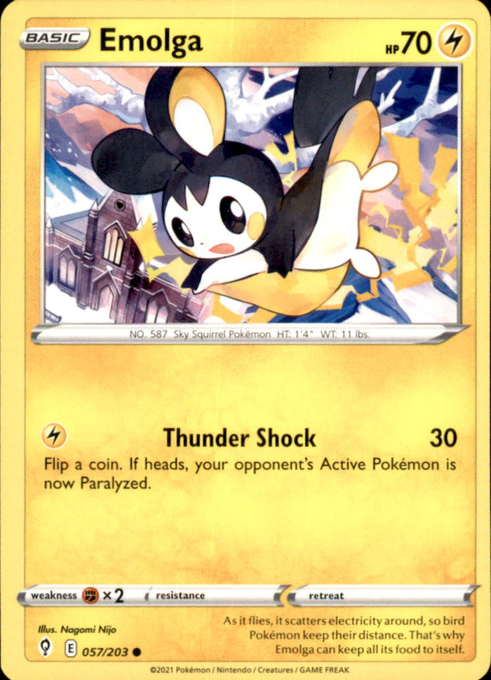 Emolga Common SWSH07: Evolving Skies 057/203 NM