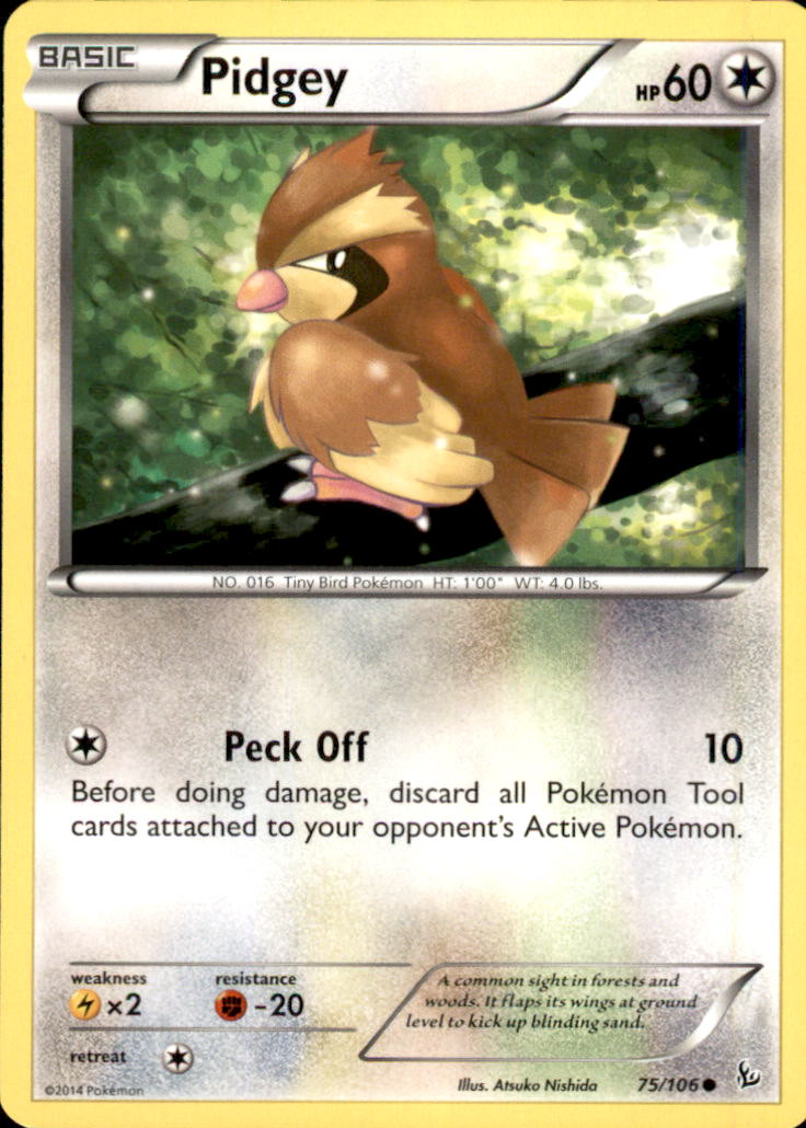 Pidgey Common XY - Flashfire 75/106 LP