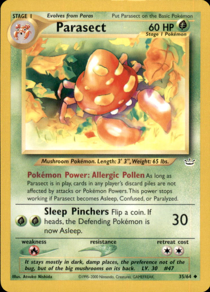 Parasect Unlimited Uncommon Neo Revelation 35/64 NM